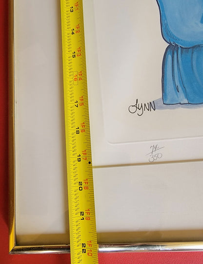 LYNN JOHNSTON "FOR BETTER OR FOR WORSE" ORIG FRAMED SIGNED 29x22" PRINT FREESHIP