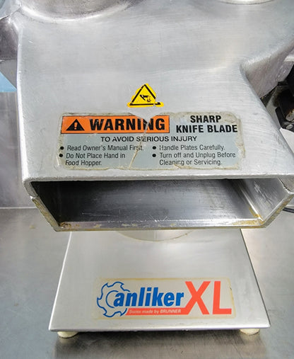 BRUNNER ANLIKER XL COMMERCIAL FOOD CHOPPER PIPER wNEW BLADE WATCHVIDEO FREE SHIP