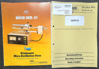 BUCHI GKR-51 MICRO DISTILLATION TRITATION DRY OVEN OPERATIONAL MANUAL WATCHVIDEO
