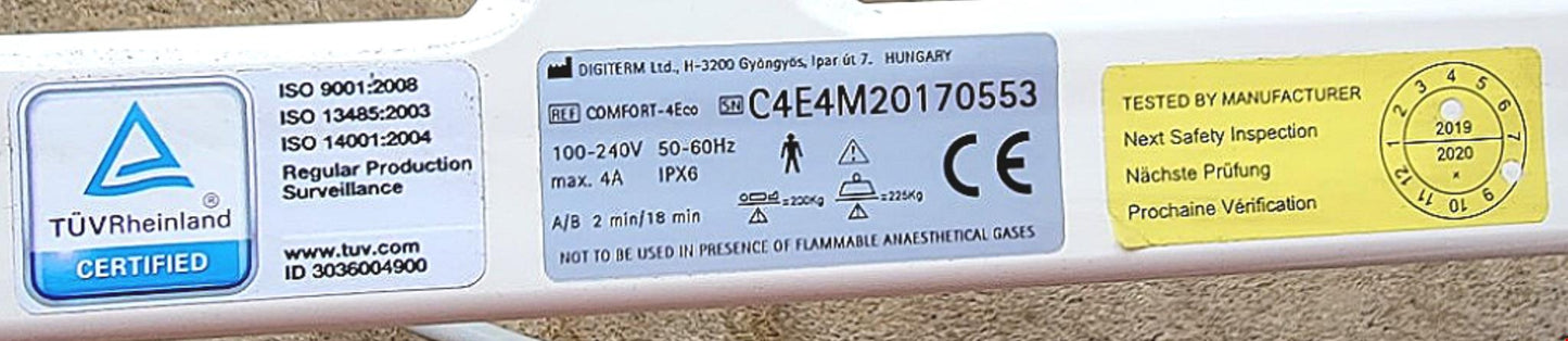 DIGITERM® COMFORT-4 ECO RECLINER ELECTRIC DIALYSIS MEDICAL CHAIR WATCH VIDEO