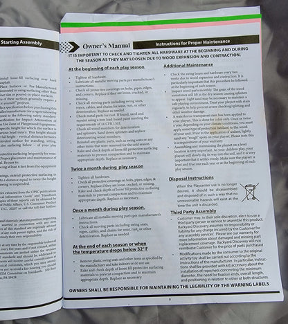 BACKYARD® DISCOVERY MOUNT TRIUMPH MODEL1701014 SWING SET WATCH VIDEO FREESHIPPIN