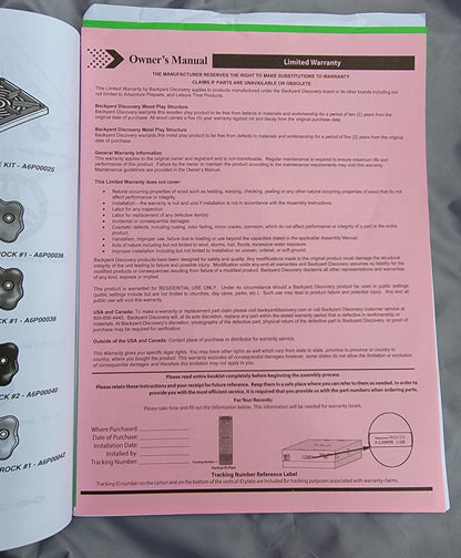 BACKYARD® DISCOVERY MOUNT TRIUMPH MODEL1701014 SWING SET WATCH VIDEO FREESHIPPIN