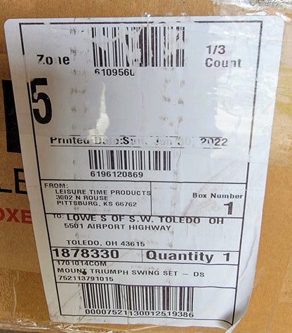 BACKYARD® DISCOVERY MOUNT TRIUMPH MODEL1701014 SWING SET WATCH VIDEO FREESHIPPIN