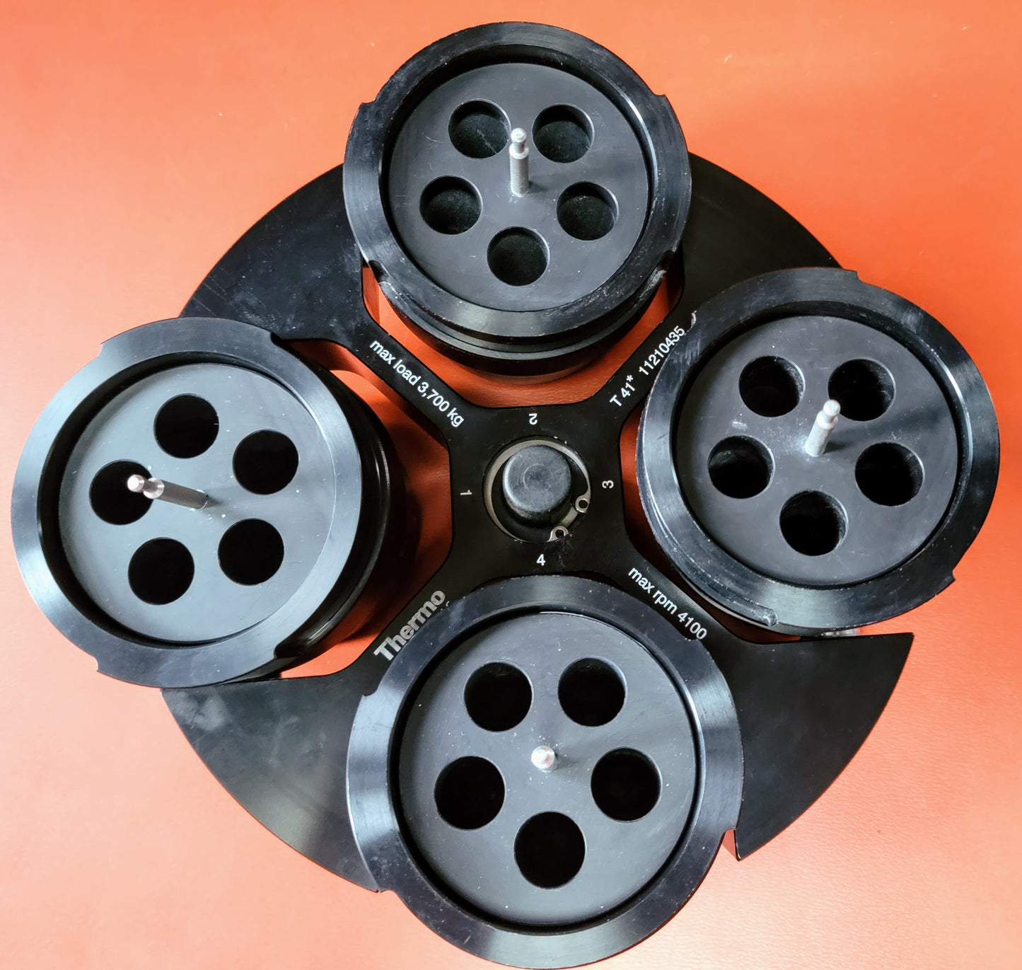 THERMO SCIENTIFIC T41*11210435 SWING ROTOR with 6 BUCKETS & INSERTS FREE SHIP