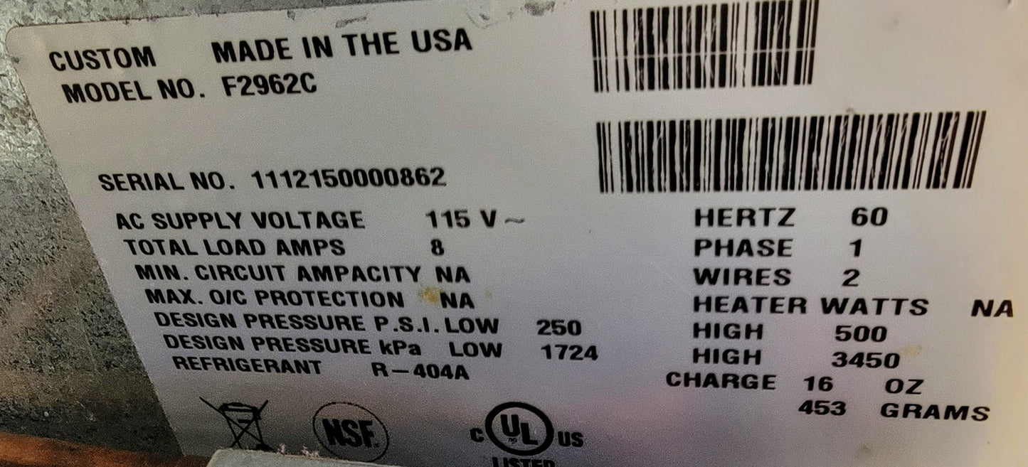 GARLAND 60" C0836-60-1M GAS GRIDDLE & DELFIELD F2962C REFRIG WHEEL BASE FREESHIP