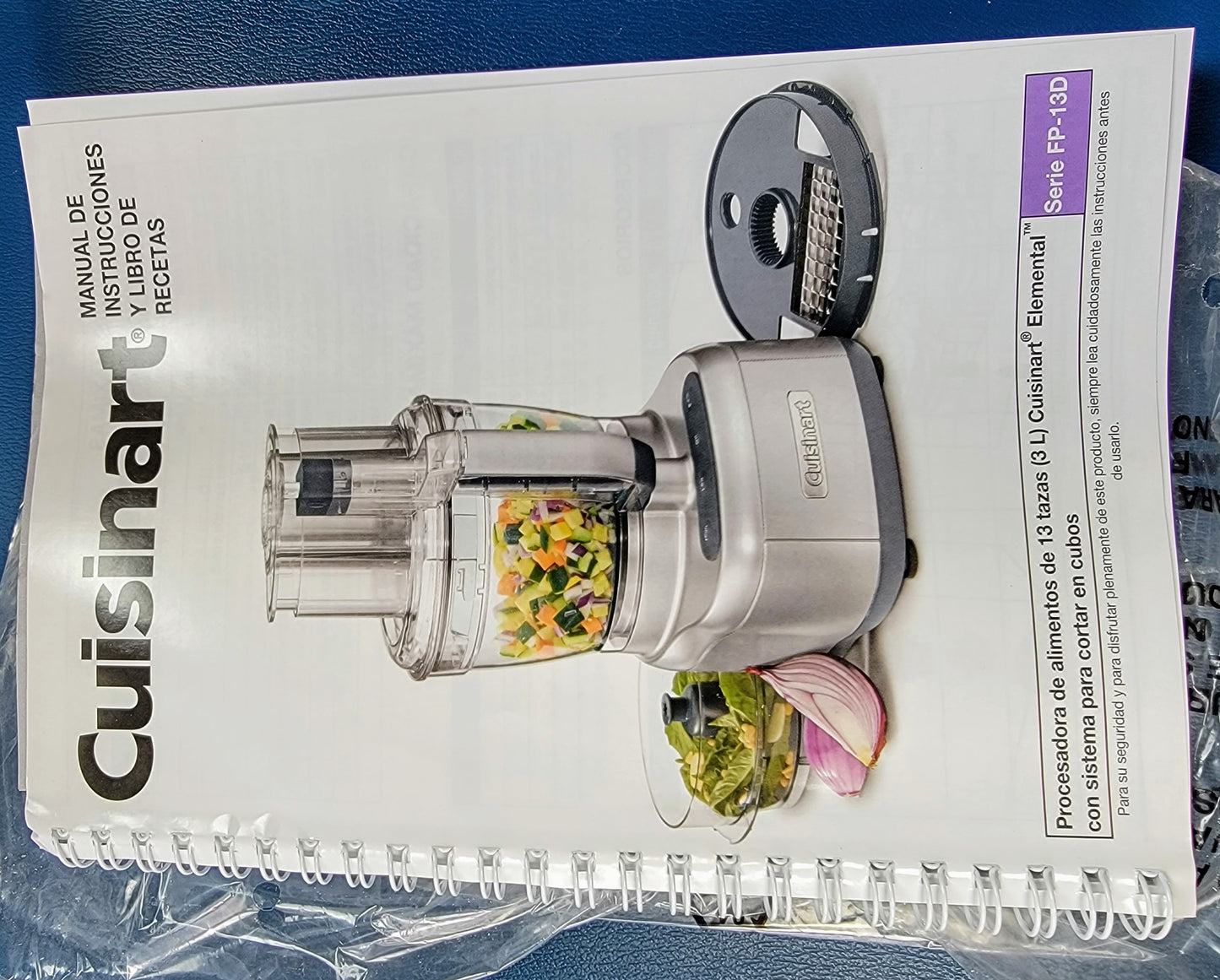 NEW CUISINART ELEMENTAL DICING KIT FP-13DSERIES RECIPE INSTRUCTION BOOK FREESHIP