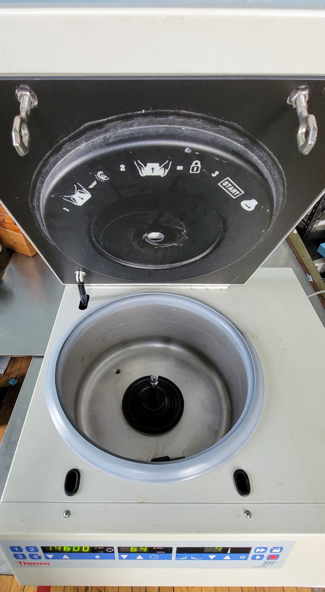 REFURBISHED THERMO SORVALL RT1 REFRIGERAT CENTRIFUGE 7BUCKET T41ROTOR WATCHVIDEO