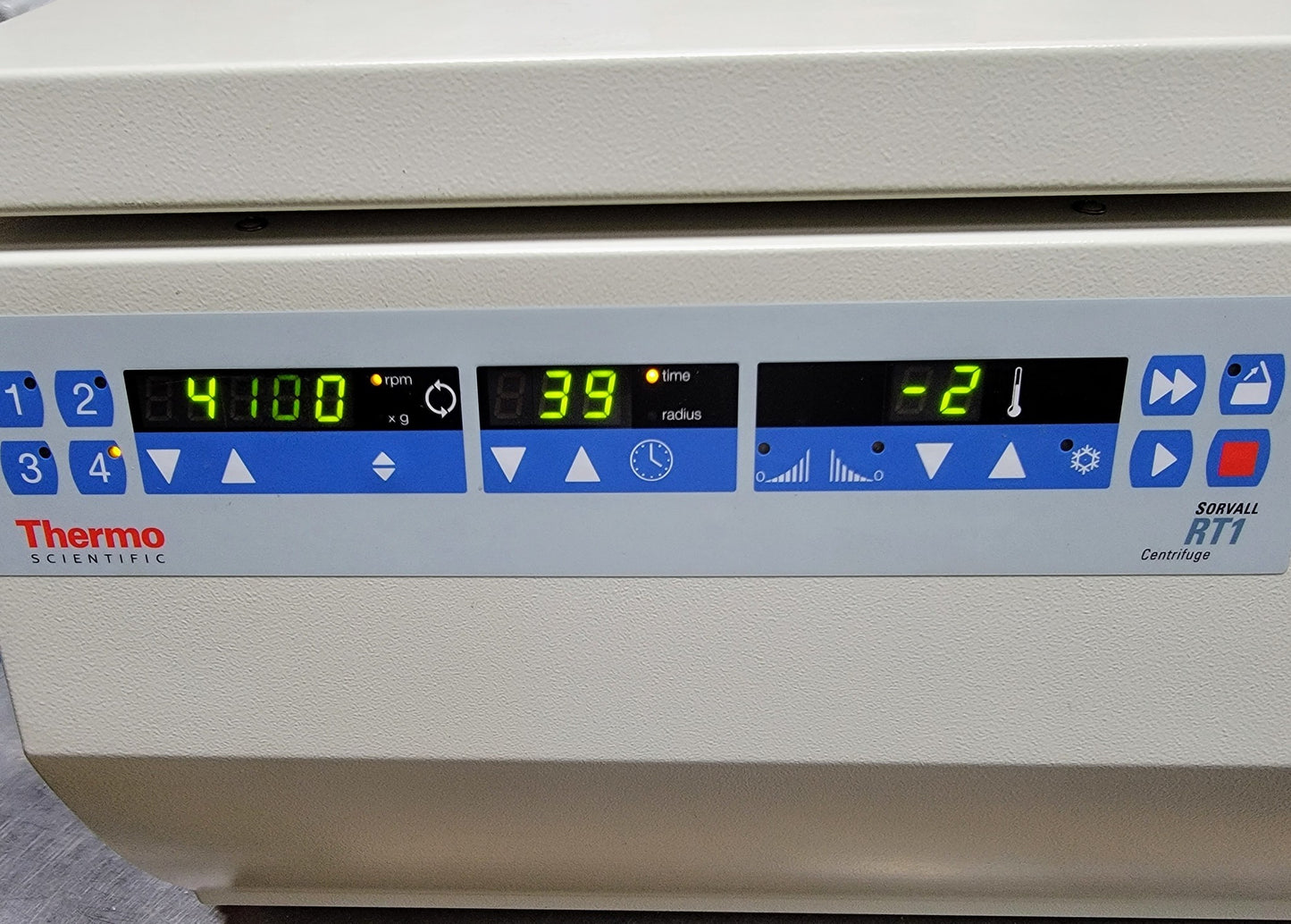 REFURBISHED THERMO SORVALL RT1 REFRIGERAT CENTRIFUGE 7BUCKET T41ROTOR WATCHVIDEO