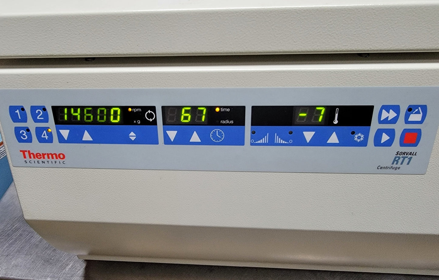 REFURBISHED THERMO SORVALL RT1 REFRIGERAT CENTRIFUGE 7BUCKET T41ROTOR WATCHVIDEO