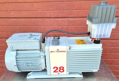 230Volt EDWARDS 28 E2M28 ROTARY VANE MECHANICAL VACUUM PUMP WATCH VIDEO FREESHIP