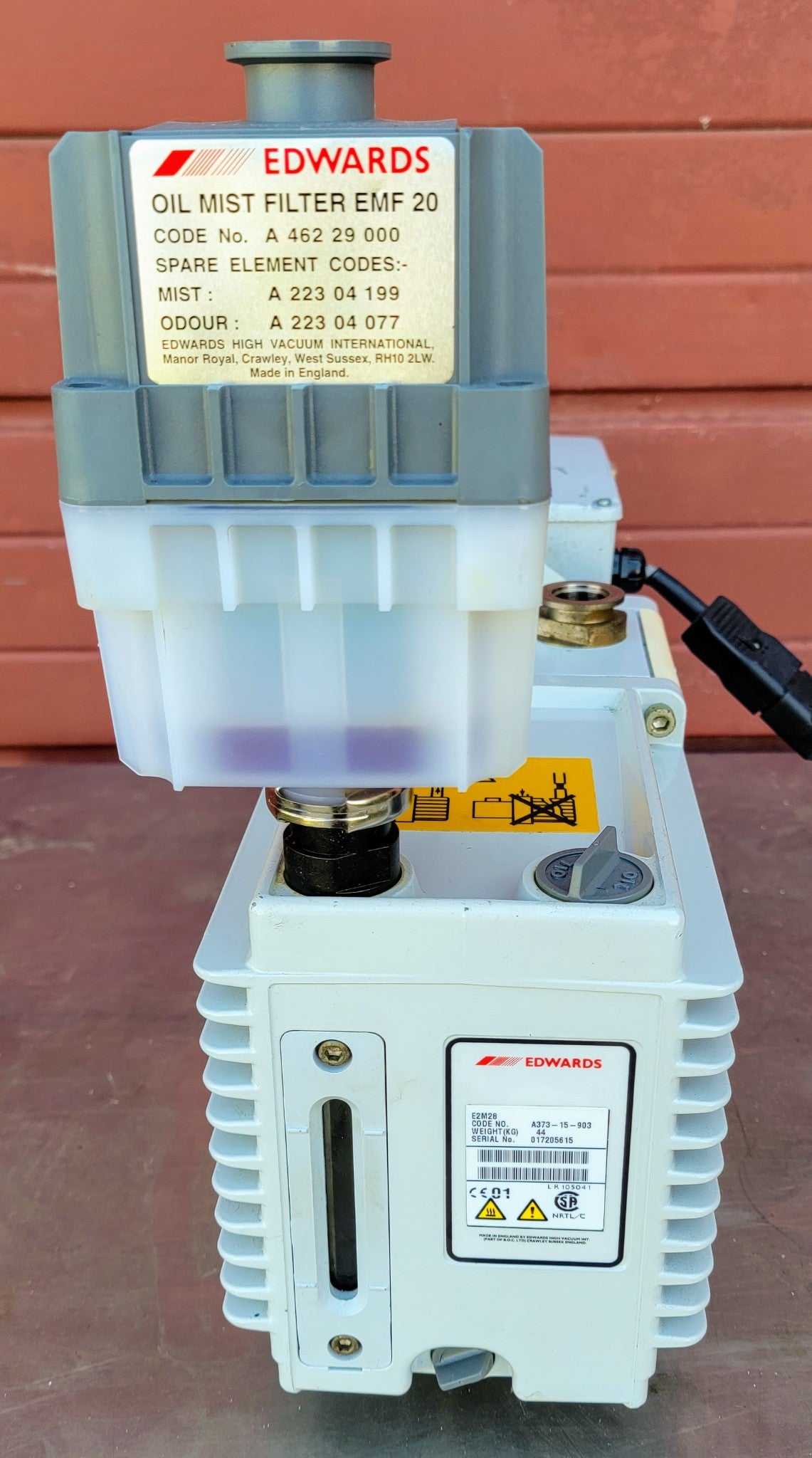 230Volt EDWARDS 28 E2M28 ROTARY VANE MECHANICAL VACUUM PUMP WATCH VIDEO FREESHIP