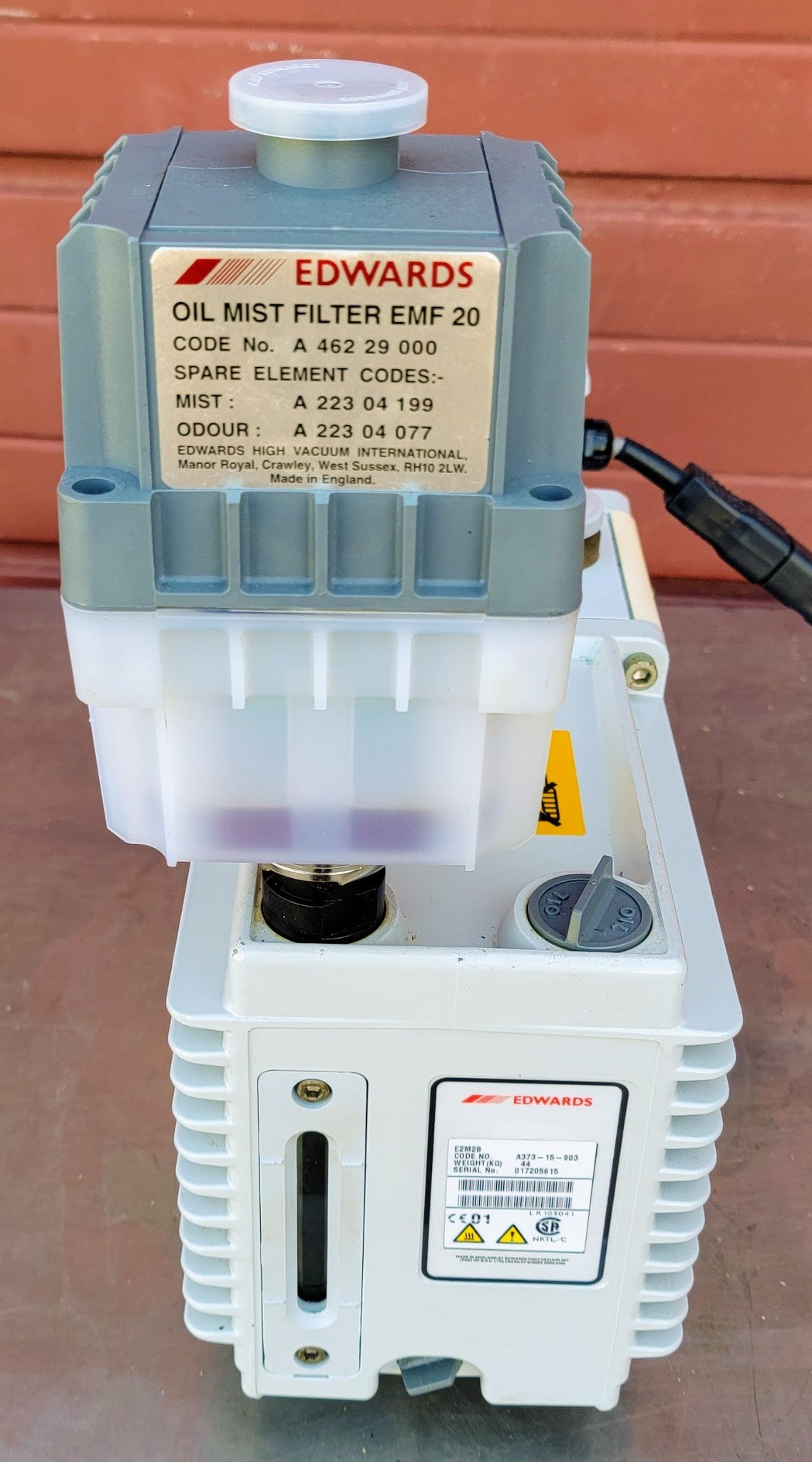 230Volt EDWARDS 28 E2M28 ROTARY VANE MECHANICAL VACUUM PUMP WATCH VIDEO FREESHIP