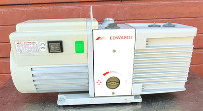 230Volt EDWARDS 12 E2M12 ROTARYVANE MECHANICAL VACUUM PUMP WATCH VIDEO FREE SHIP