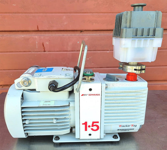 230Volt EDWARDS 1.5 E2M1.5 ROTARY VANE VACUUM PUMP wMANUAL WATCH VIDEO FREE SHIP