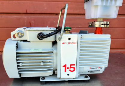 230Volt EDWARDS 1.5 E2M1.5 ROTARY VANE VACUUM PUMP wMANUAL WATCH VIDEO FREE SHIP