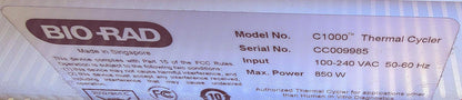 BIO-RAD C1000 THERMAL CYCLER FREE SHIPPING