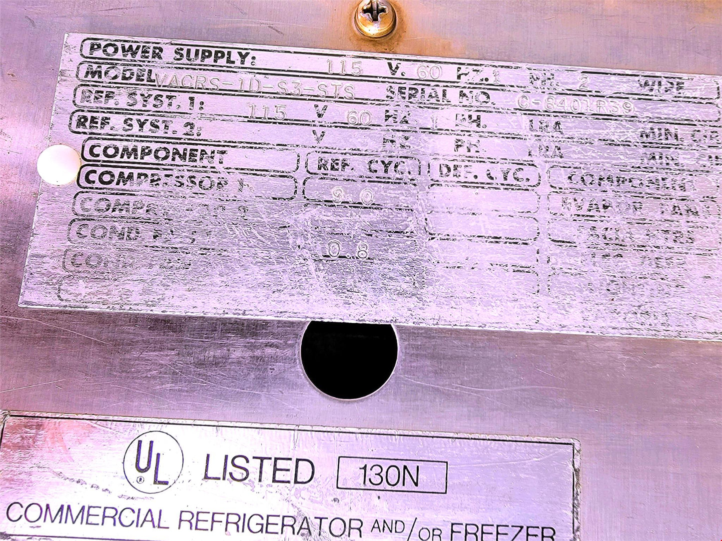 VICTORY VACRS-1D-S3-STS COMMERCIAL STAINL-STEEL REFRIGERATOR 90DAYWARRA FREESHIP