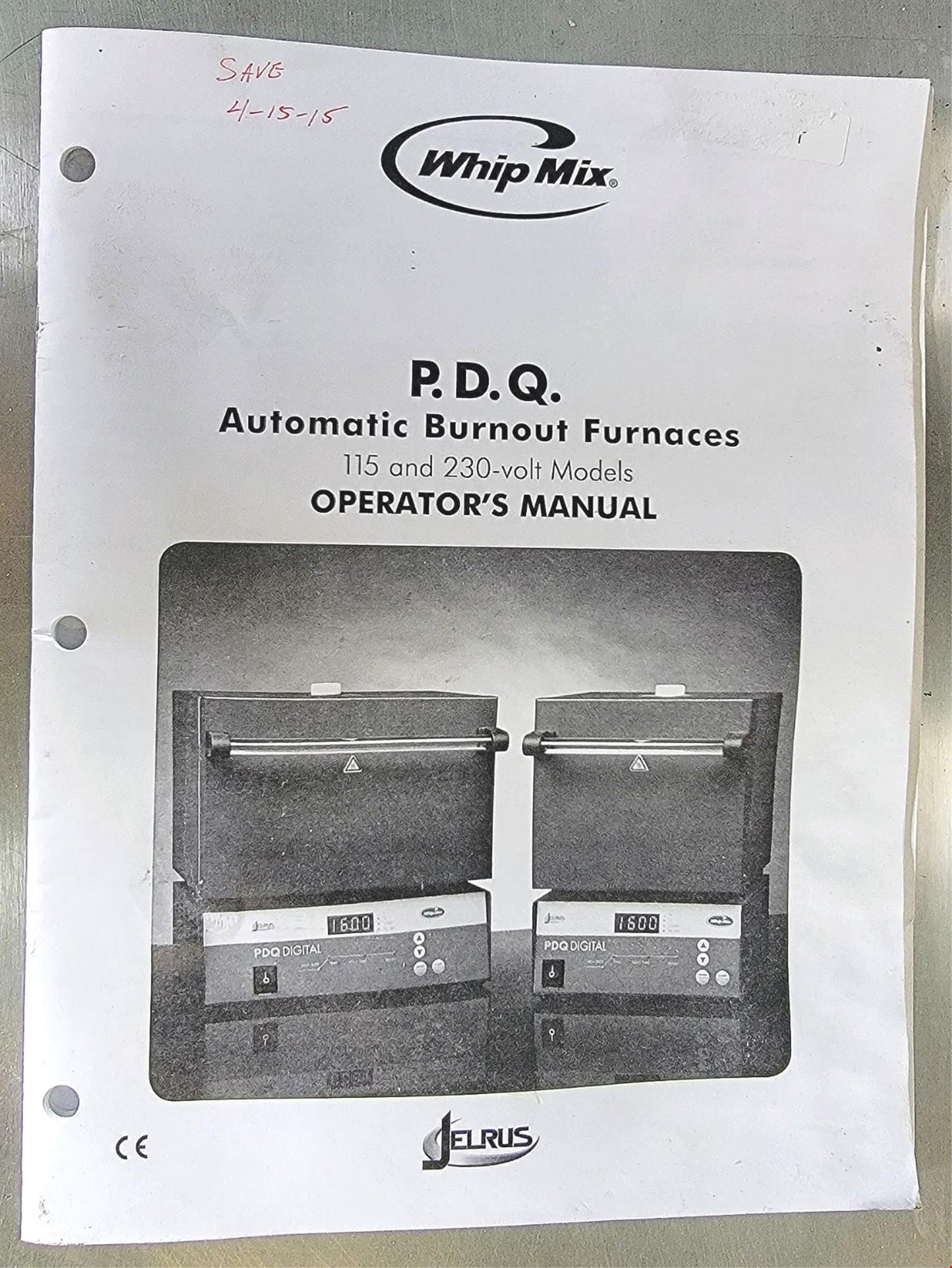 JELRUS WHIP MIX INFINITY PDQ BURNOUT FURNACE 1100°C WARRANTY WATCHVIDEO FREESHIP