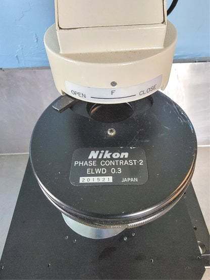 PERFECT NIKON DIAPHOT PHASE CONTRAST INVERTED MICROSCOPE 5OBJECTIVE WATCHVIDEO