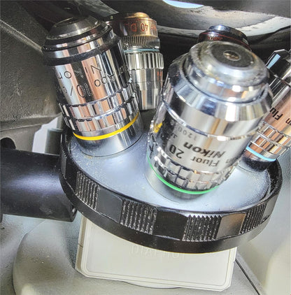 PERFECT NIKON DIAPHOT PHASE CONTRAST INVERTED MICROSCOPE 5OBJECTIVE WATCHVIDEO