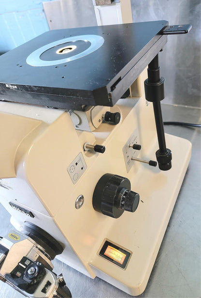 PERFECT NIKON DIAPHOT PHASE CONTRAST INVERTED MICROSCOPE 5OBJECTIVE WATCHVIDEO