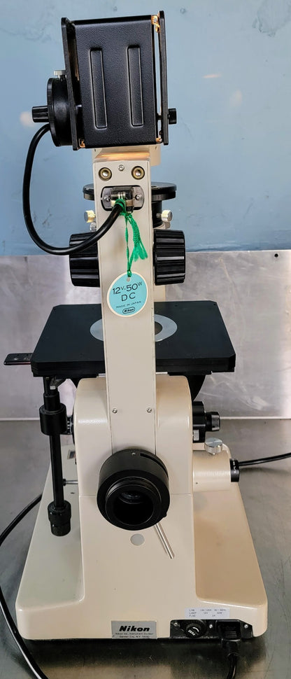 PERFECT NIKON DIAPHOT PHASE CONTRAST INVERTED MICROSCOPE 5OBJECTIVE WATCHVIDEO