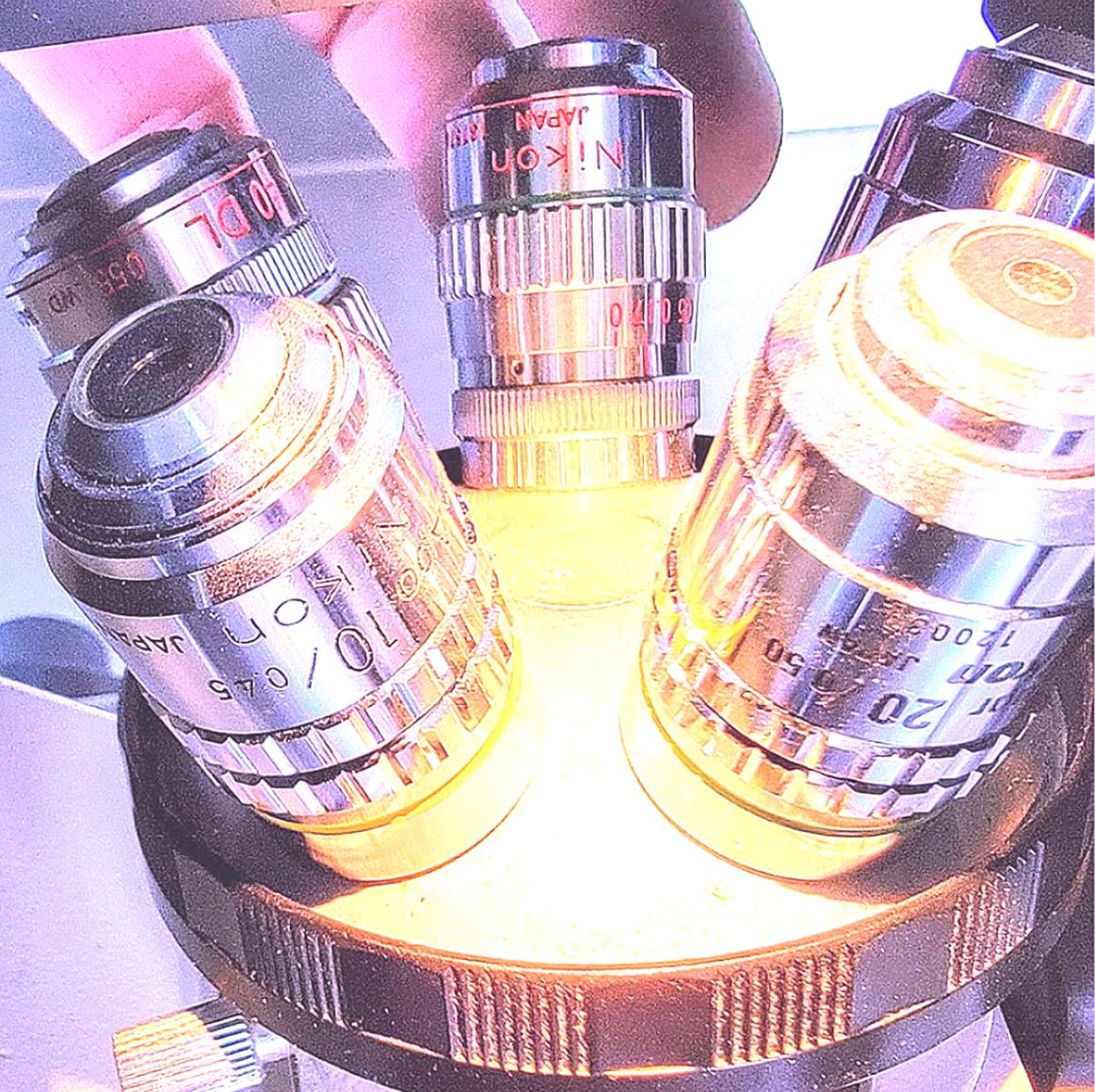 PERFECT NIKON DIAPHOT PHASE CONTRAST INVERTED MICROSCOPE 5OBJECTIVE WATCHVIDEO