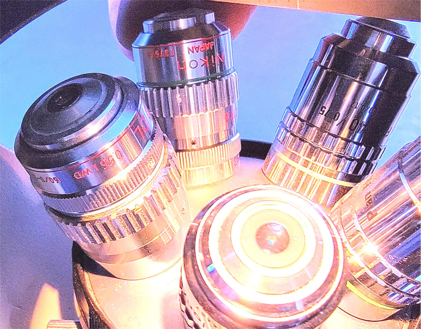 PERFECT NIKON DIAPHOT PHASE CONTRAST INVERTED MICROSCOPE 5OBJECTIVE WATCHVIDEO