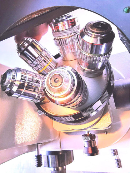 PERFECT NIKON DIAPHOT PHASE CONTRAST INVERTED MICROSCOPE 5OBJECTIVE WATCHVIDEO
