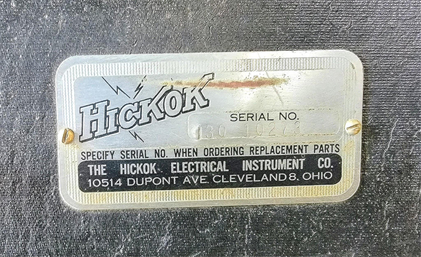 HICKOK TUBE TESTER MODEL 539A ORIGINAL MANUAL & WOODEN CASE FREESHIP WATCH VIDEO