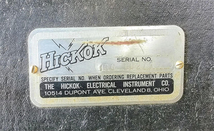 HICKOK TUBE TESTER MODEL 539A ORIGINAL MANUAL & WOODEN CASE FREESHIP WATCH VIDEO