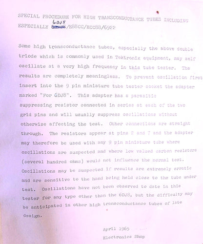 HICKOK TUBE TESTER MODEL 539A ORIGINAL MANUAL & WOODEN CASE FREESHIP WATCH VIDEO