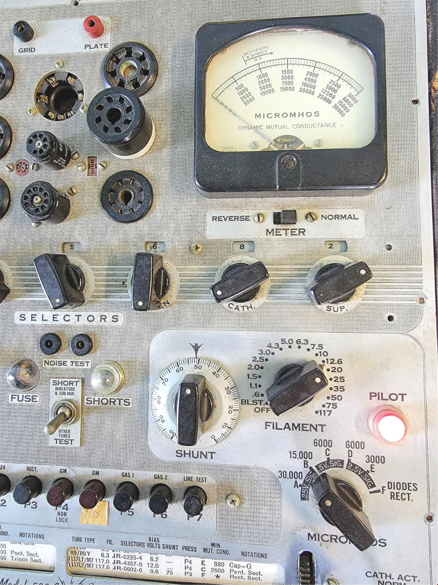 HICKOK TUBE TESTER MODEL 539A ORIGINAL MANUAL & WOODEN CASE FREESHIP WATCH VIDEO