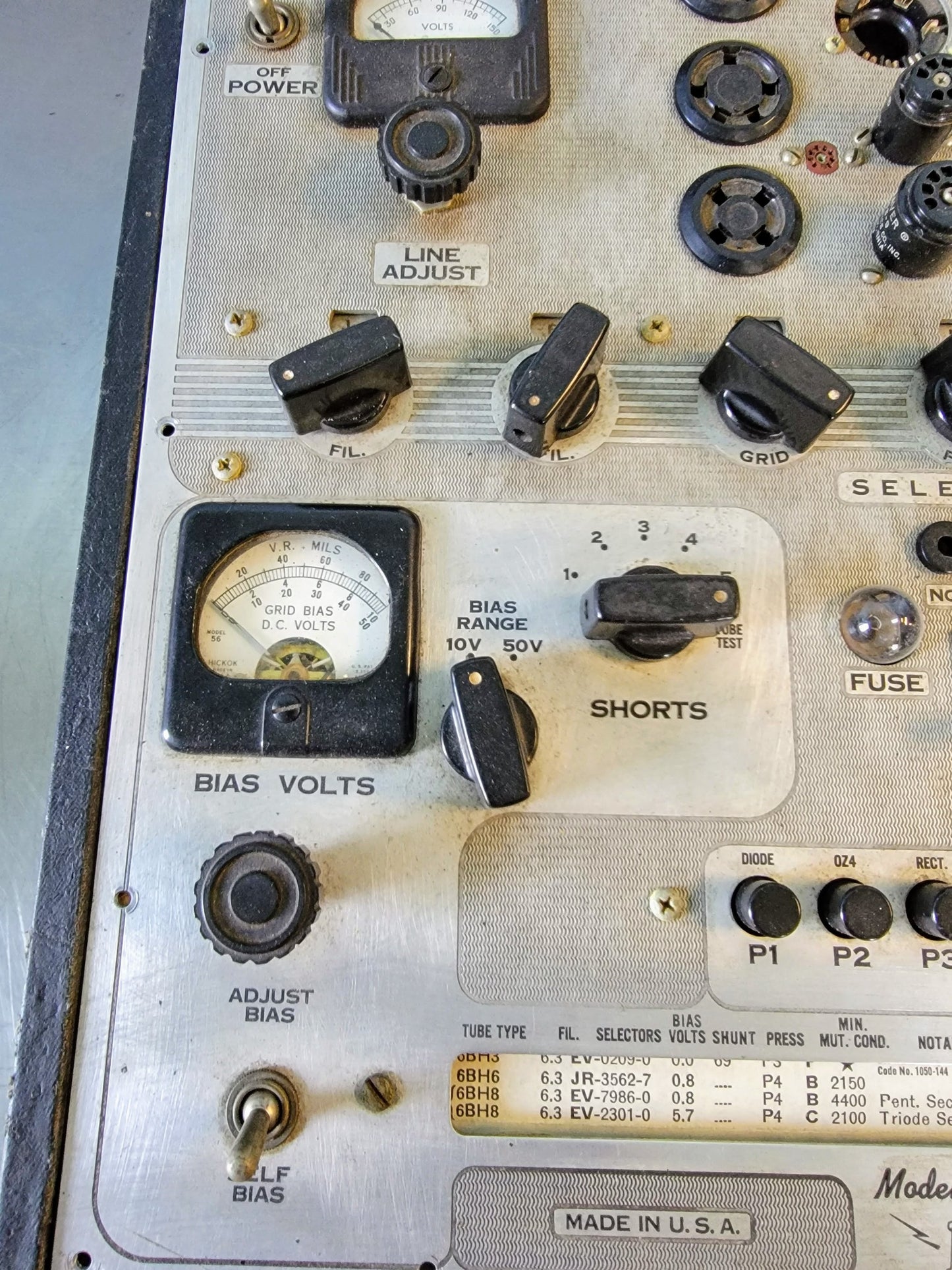 HICKOK TUBE TESTER MODEL 539A ORIGINAL MANUAL & WOODEN CASE FREESHIP WATCH VIDEO