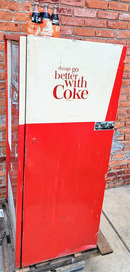 100% WORKING VINTAGE 60's COCA-COLA BOTTLE VENDING MACHINE WATCH VIDEO FREE SHIP