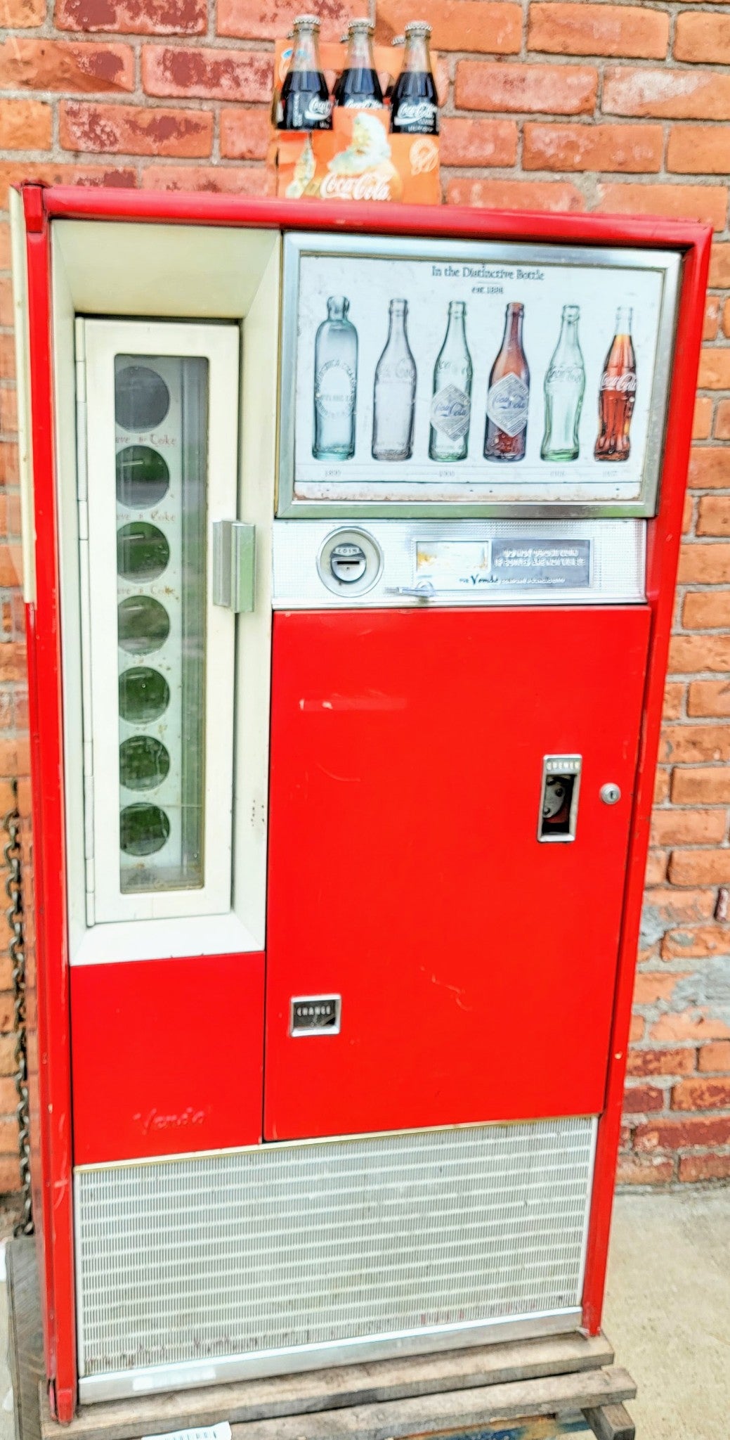 100% WORKING VINTAGE 60's COCA-COLA BOTTLE VENDING MACHINE WATCH VIDEO FREE SHIP