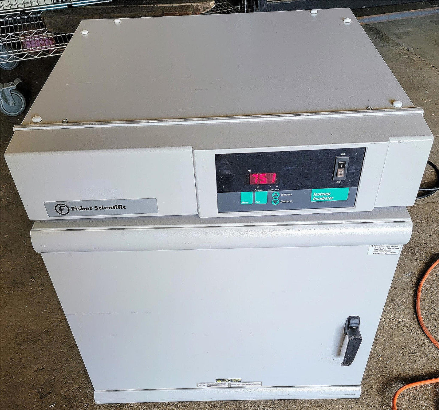 FISHER SCIENTIFIC 6858 GRAVITY ISOTEMP 2.5 CubFeet St Steel INCUBATOR FREE SHIP