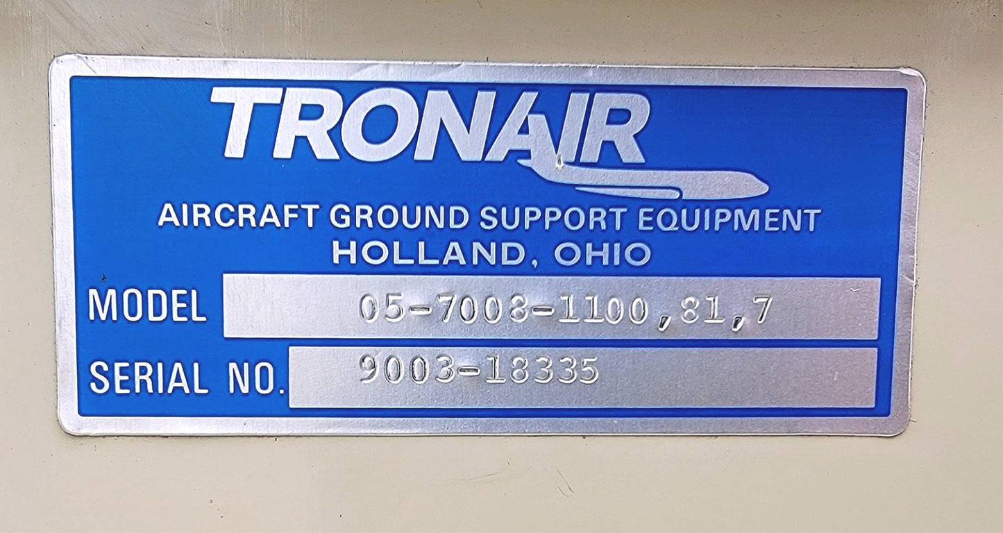 TRONAIR 6 GPM/1800 PSI 05-7008-1100,81,7 AIRCRAFT HYDRAULIC POWER UNIT FREESHIP