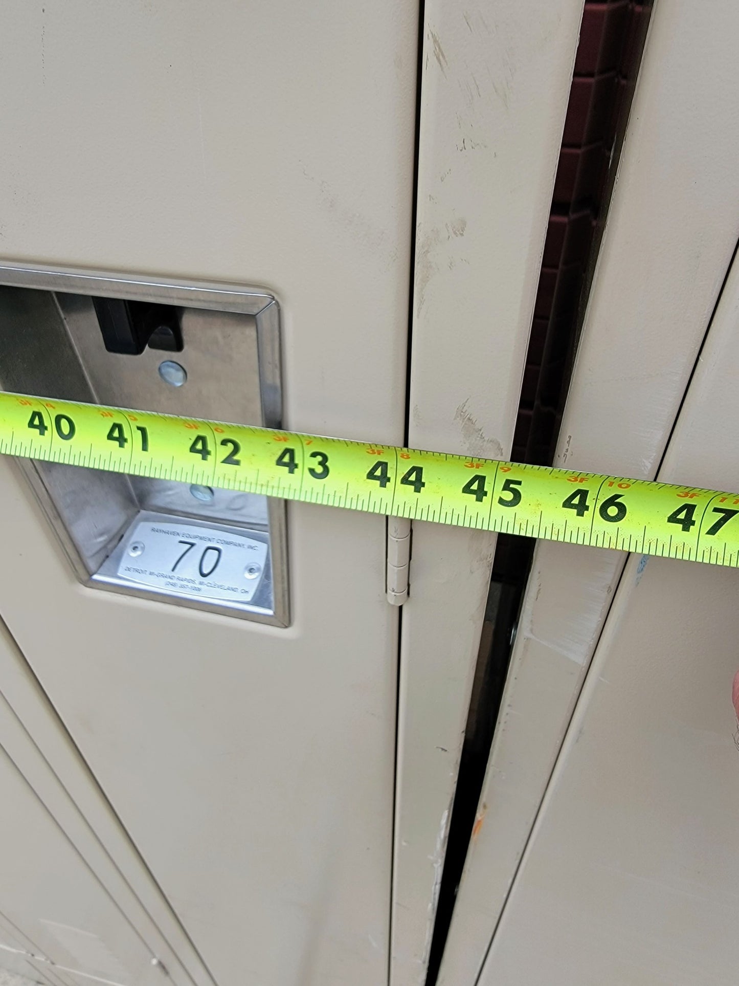 VINTAGE TWO TIER 11 DOOR LOCKER SECURITY SYSTEM 99"W x 18"D x 78"H FREE SHIPPING