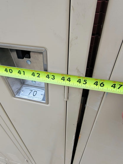 VINTAGE TWO TIER 11 DOOR LOCKER SECURITY SYSTEM 99"W x 18"D x 78"H FREE SHIPPING