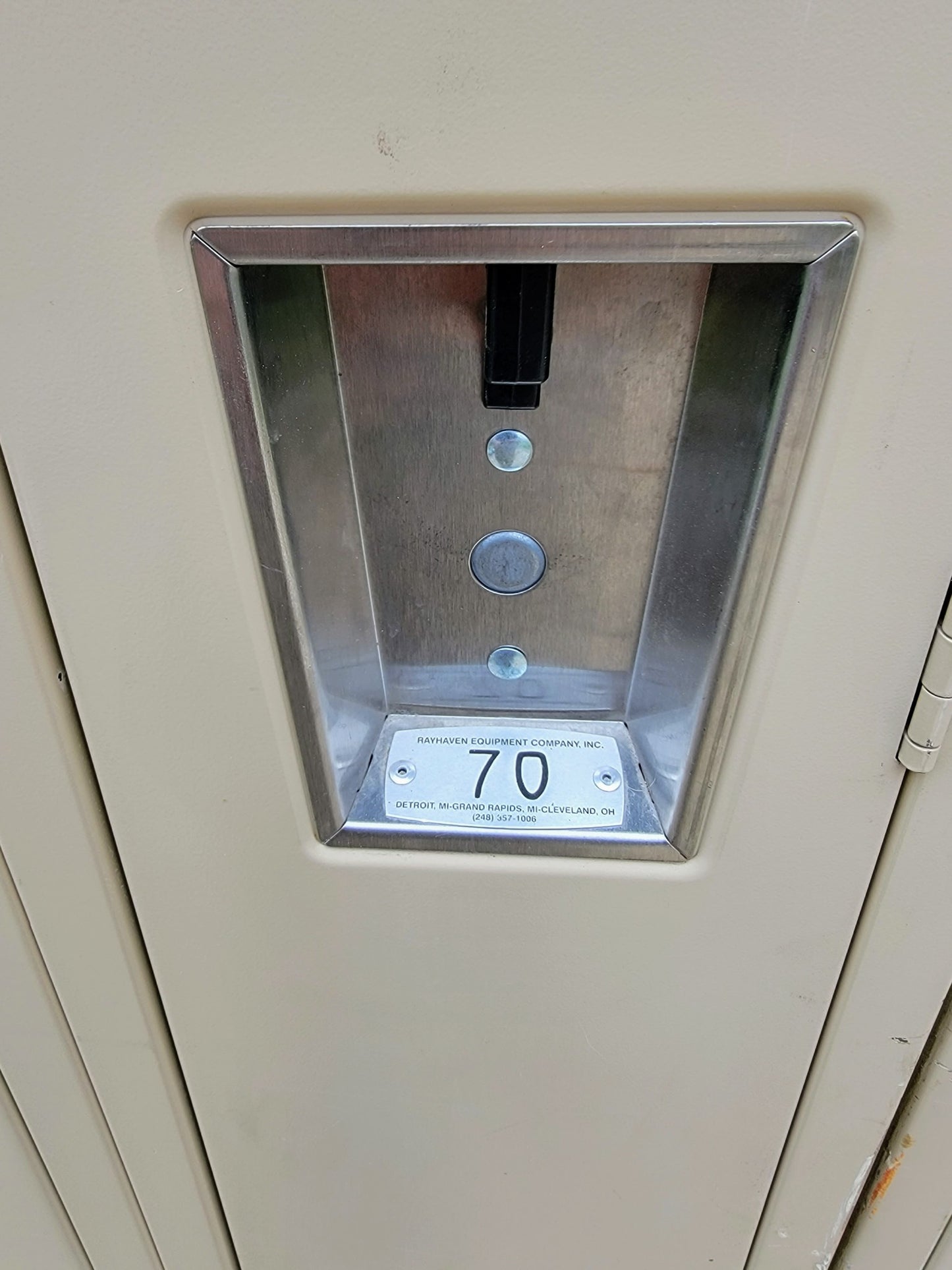 VINTAGE TWO TIER 11 DOOR LOCKER SECURITY SYSTEM 99"W x 18"D x 78"H FREE SHIPPING