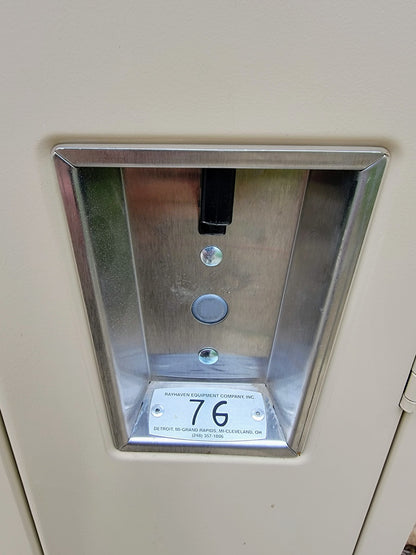 VINTAGE TWO TIER 11 DOOR LOCKER SECURITY SYSTEM 99"W x 18"D x 78"H FREE SHIPPING