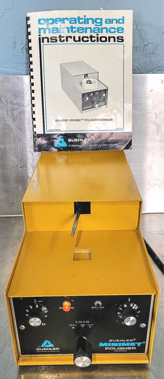 Working BUEHLER 60-1000 MINIMET POLISHER GRINDER with MANUAL WATCHVIDEO FREESHIP