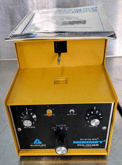 Working BUEHLER 60-1000 MINIMET POLISHER GRINDER with MANUAL WATCHVIDEO FREESHIP