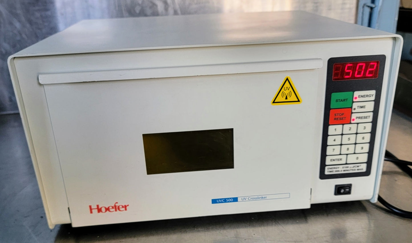 Working HOEFER UVC-500 CROSSLINKER with OPERATIONAL MANUAL WATCHVIDEO FREESHIP