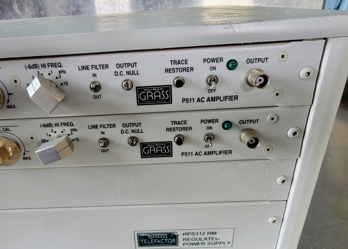 GRASS TELEFACTOR P511 AC AMPLIFIER RPS 312 POWER SUPPLY SYSTEM FREE SHIP