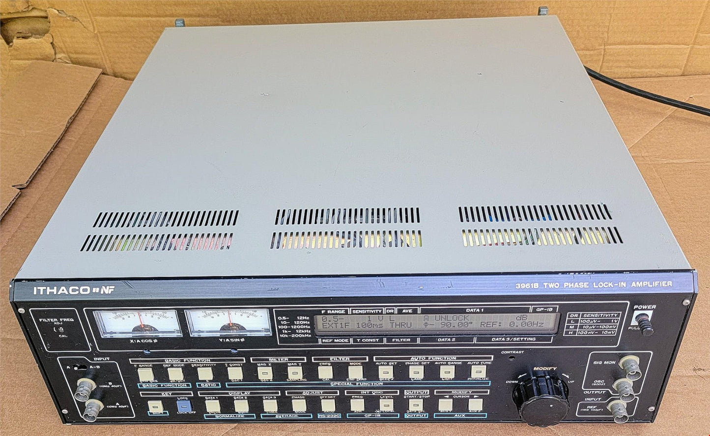 ITHACO NB 3961B TWO PHASE LOCK-IN AMPLIFIER 100nVT 1V  0.5Hz-200kHz FREE SHIP