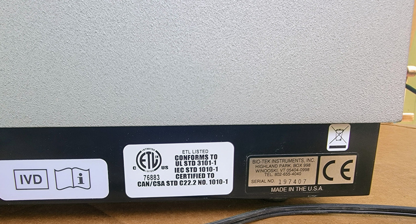 BIOTEK ELX800 SELECT DEEPWELL MICROPLATE WASHER BiologicalScreen MANUAL FREESHIP