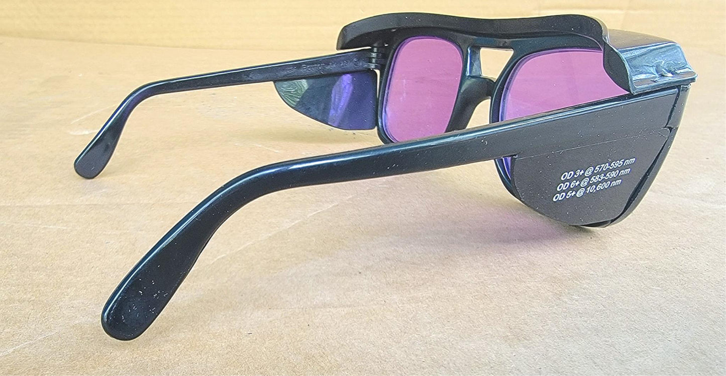 TRINITY "OD 3+@ 570-595 nm" & "OD 6+@ 583-590 nm" LASER SAFETY GLASSES FREESHIP