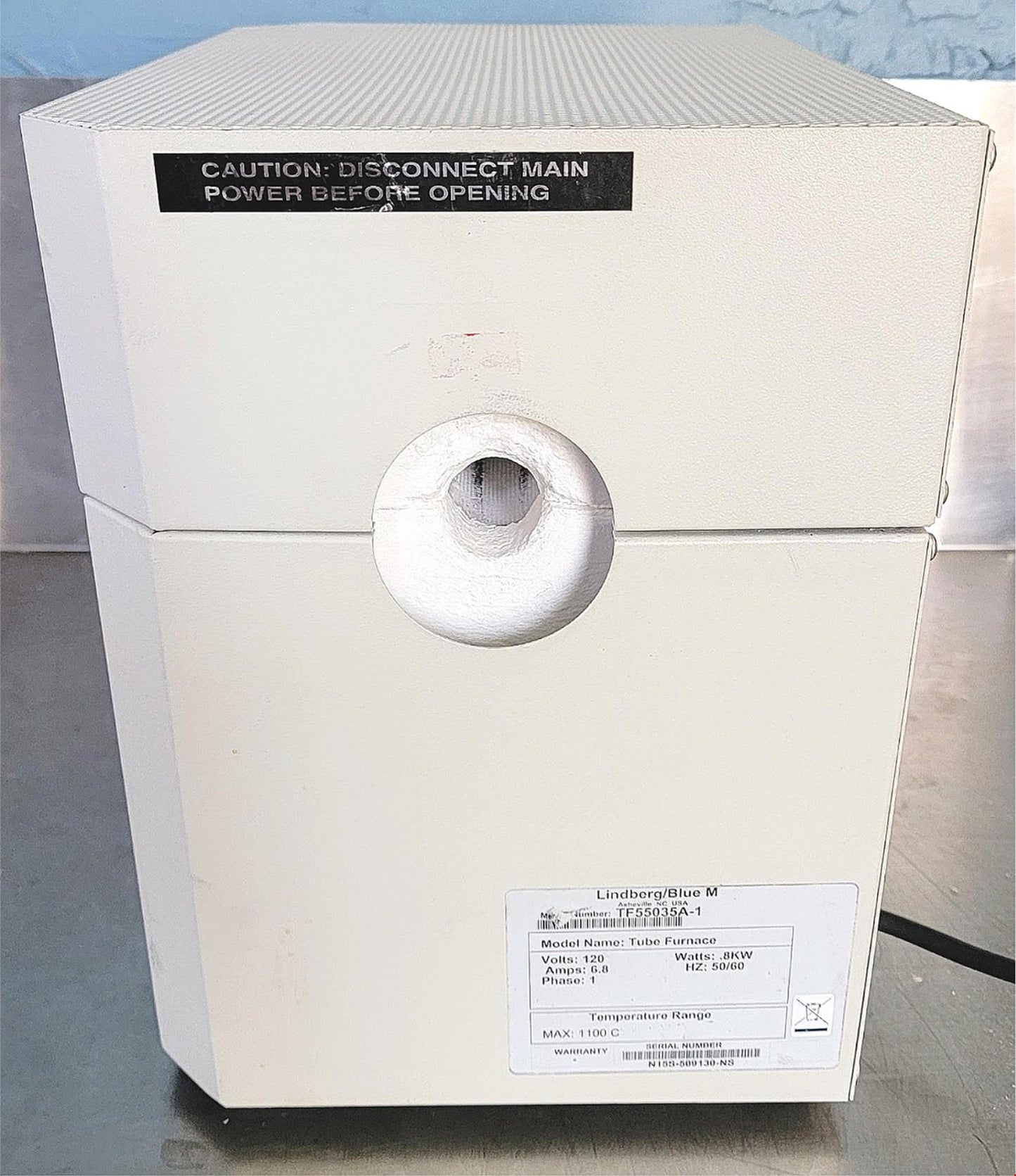 LINDBERG BLUE M TF55035A1 Mini-Mite™ Tube Lab Furnace 1100°C WARRANTY WATCHVIDEO